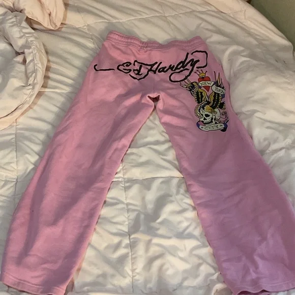 Pink Drawstring Sweatpants - Picture 2 of 3